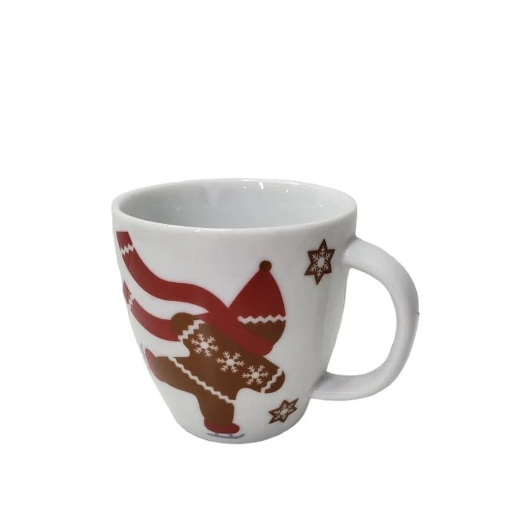 Crate & Barrel‎ Gingerbread Childs Mug Mini Coffee Espresso Cup White
